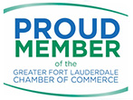 Proud Member of the Greater Fort Lauderdale Chamber of Commerce in the Broward County, FL: Fort Lauderdale (Sunrise, Oakland Park, Dania Beach, Lauderhill, Coconut Creek) areas